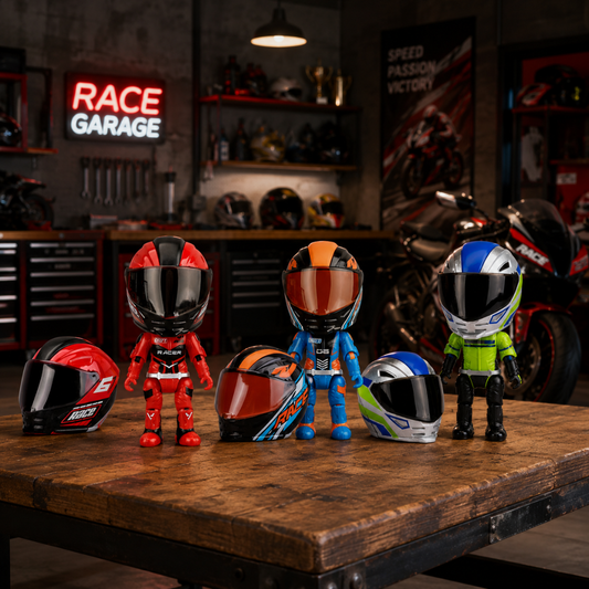 Casco de moto que se transforma en piloto